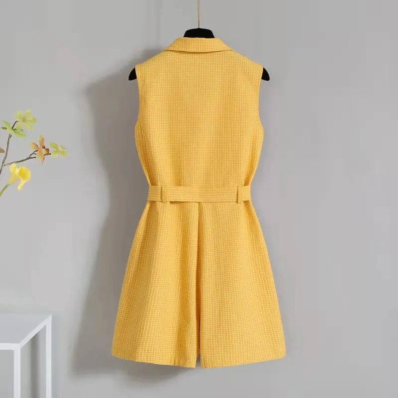 2022 Sleeveless Female Jumpsuit High Waist Playsuit