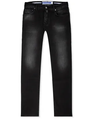 5 Pocket Black Badge Nick Jeans Dark Grey