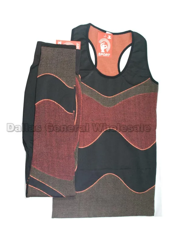 Active Race Back Top w/ Leggings Set Wholesale