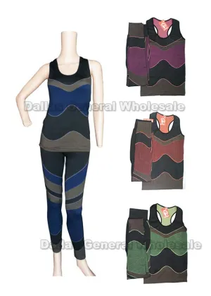 Active Race Back Top w/ Leggings Set Wholesale