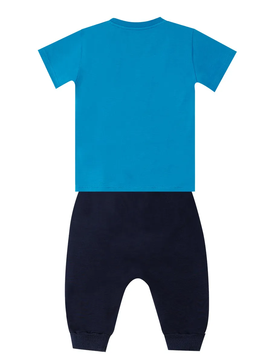 astronot erkek çocuk t-shirt kapri şort takim