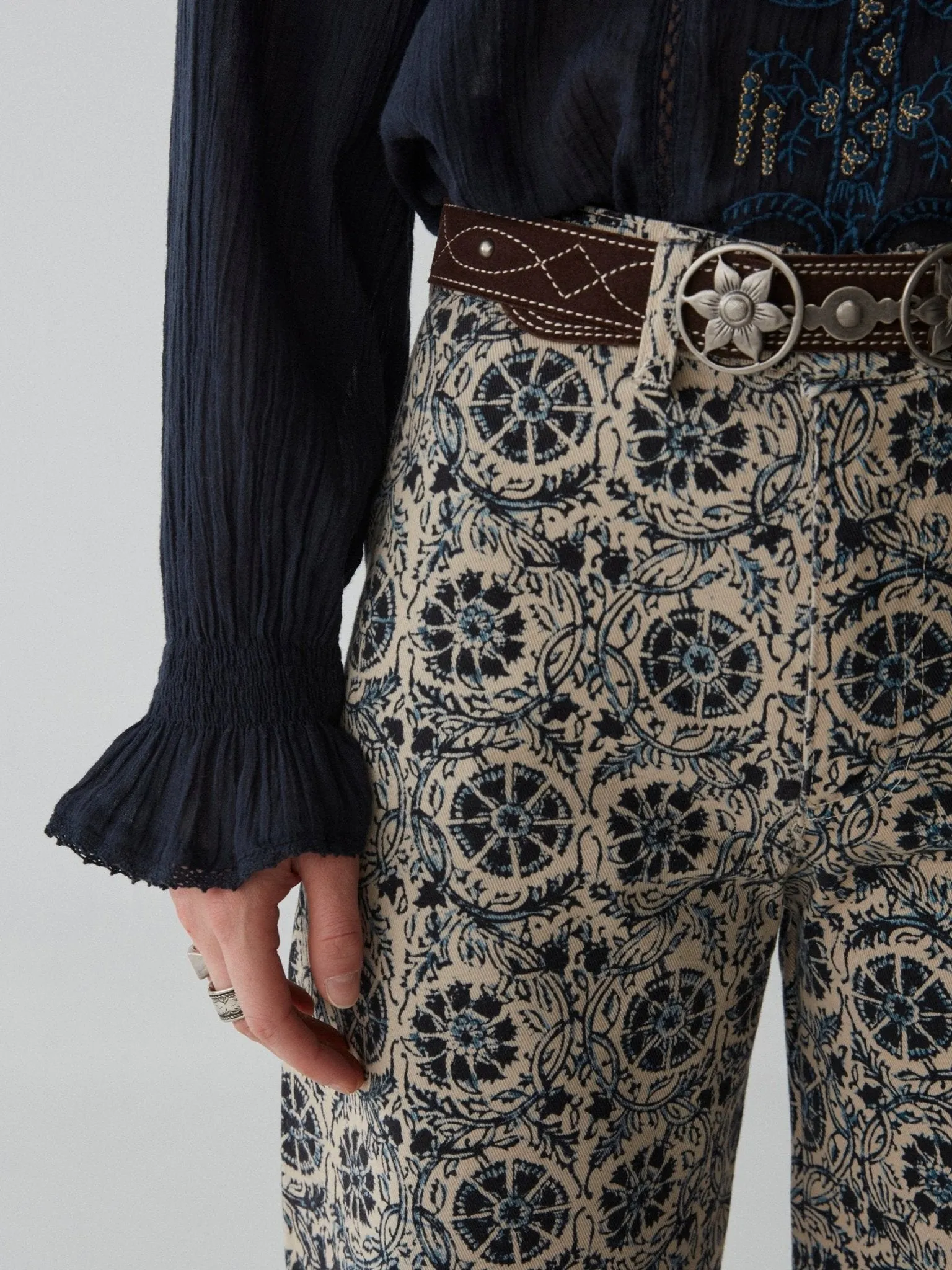 Audrey Blouse - Deep Blue