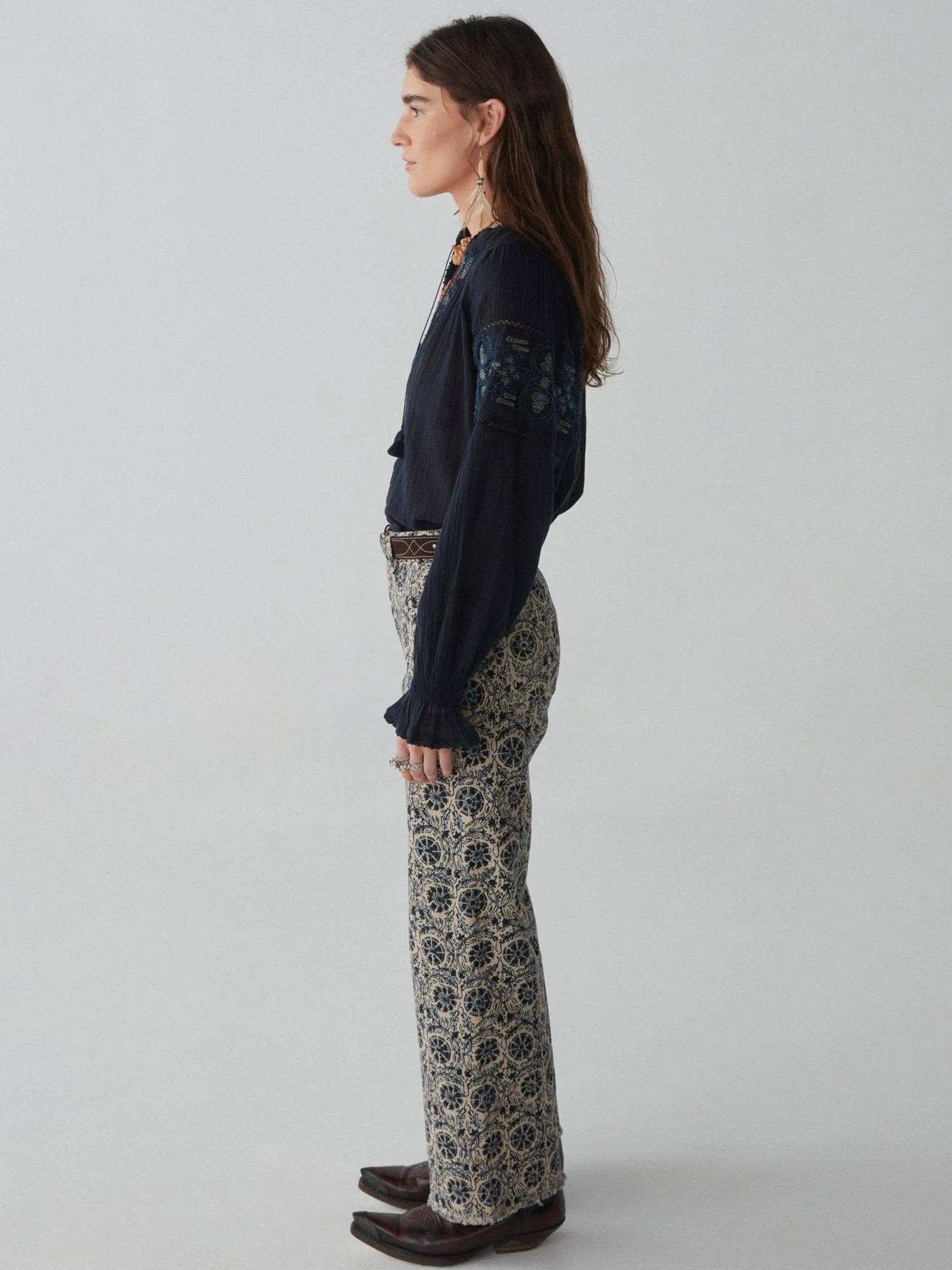 Audrey Blouse - Deep Blue