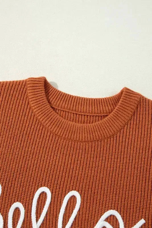 Autumn Charm - Hello Pumpkin Graphic Sweater