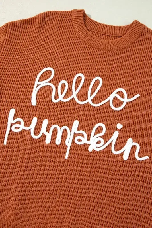 Autumn Charm - Hello Pumpkin Graphic Sweater