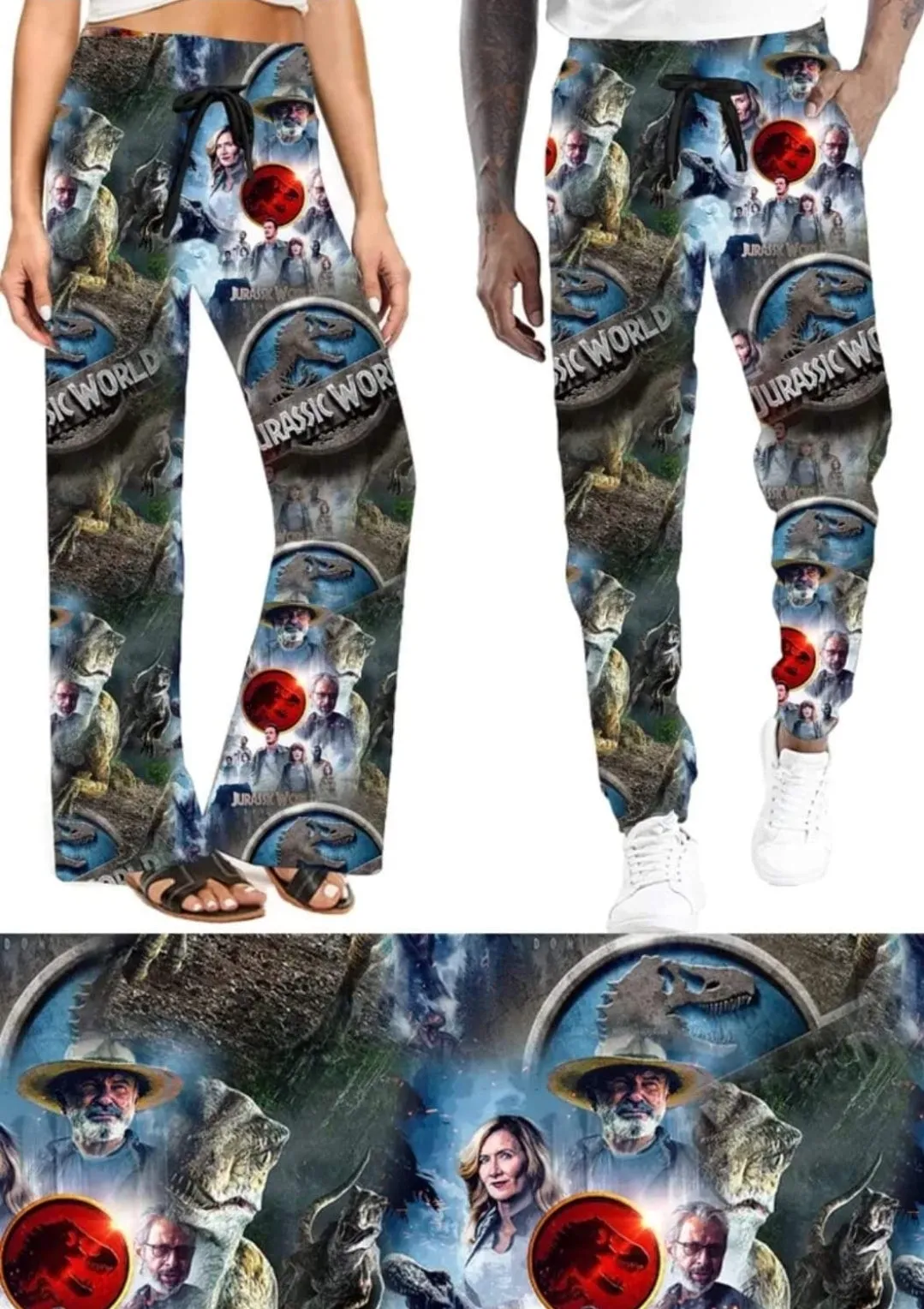 Dino Park Leggings, Capris, Joggers, and jogger Shorts 4" 7" with pockets