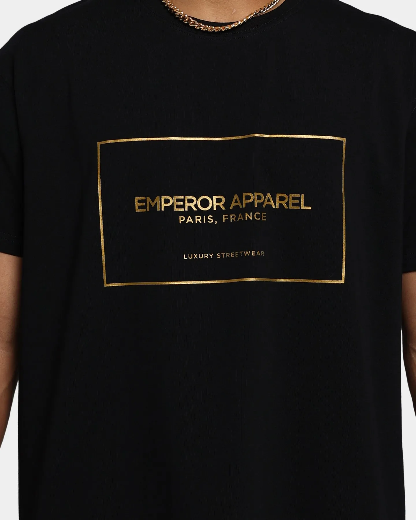 Emperor Apparel Chic Hustle Short Sleeve T-Shirt Black/Gold