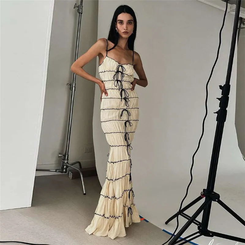 Evelyn Ribbon Maxi Dress