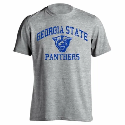 Georgia State University GSU Panthers Distressed Retro Logo Short Sleeve T-Shirt