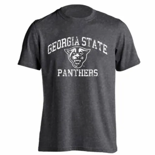 Georgia State University GSU Panthers Distressed Retro Logo Short Sleeve T-Shirt
