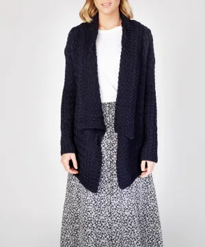 Glenross Waterfall Cardigan Navy