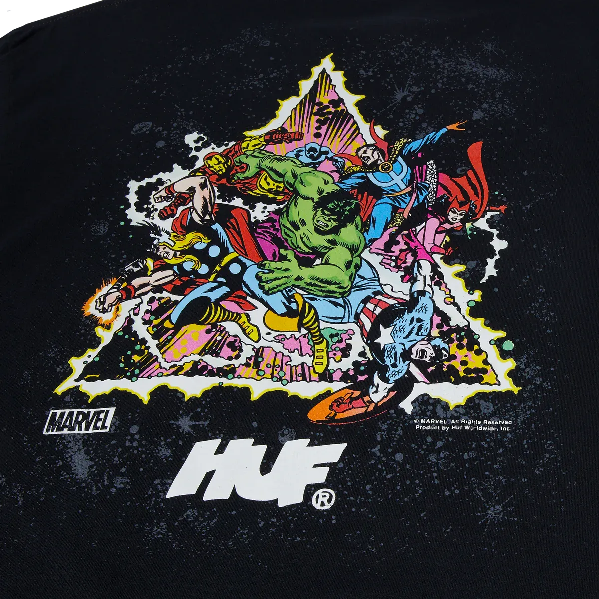 HUF X AVENGERS COSMIC ASSEMBLAGE T-SHIRT