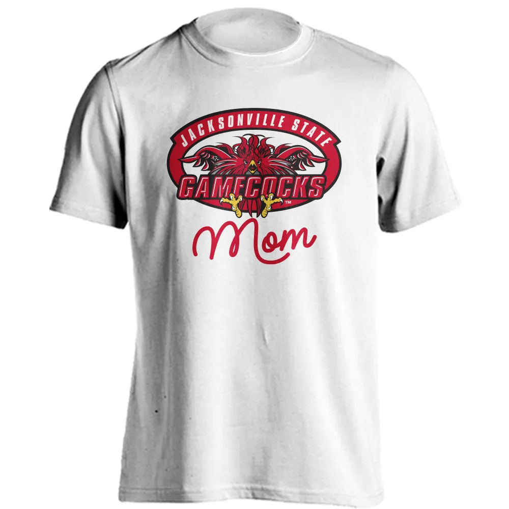 Jacksonville State University Gamecocks Mom Logo Short Sleeve Tee