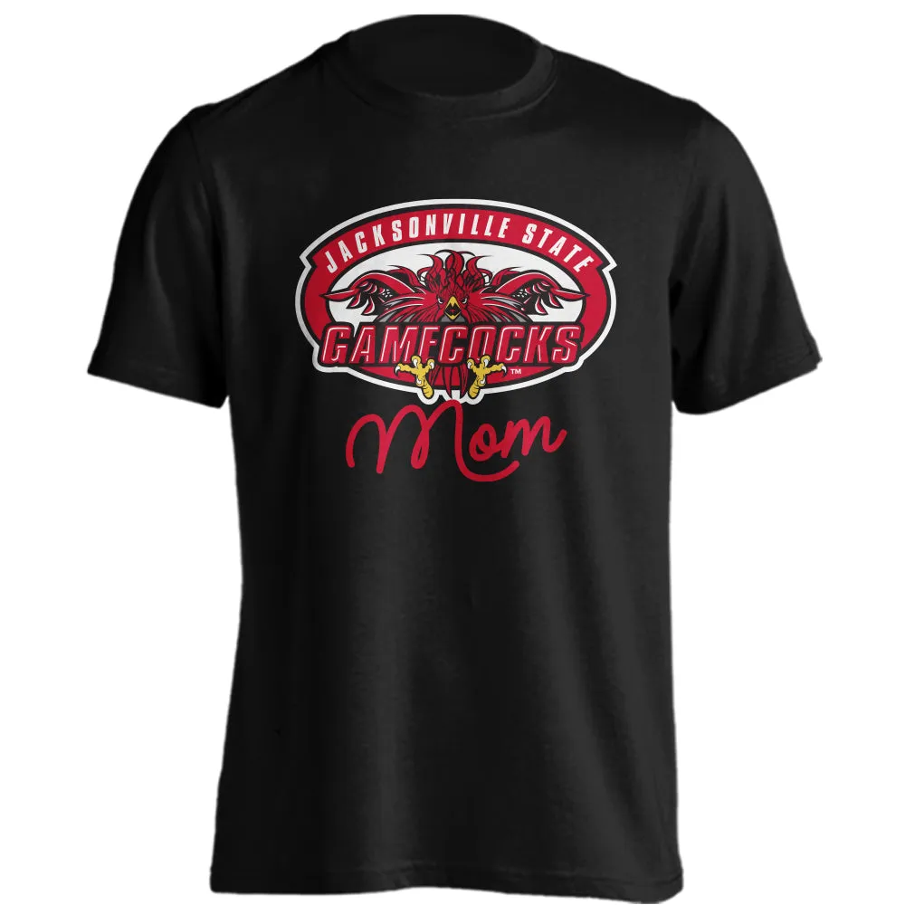 Jacksonville State University Gamecocks Mom Logo Short Sleeve Tee