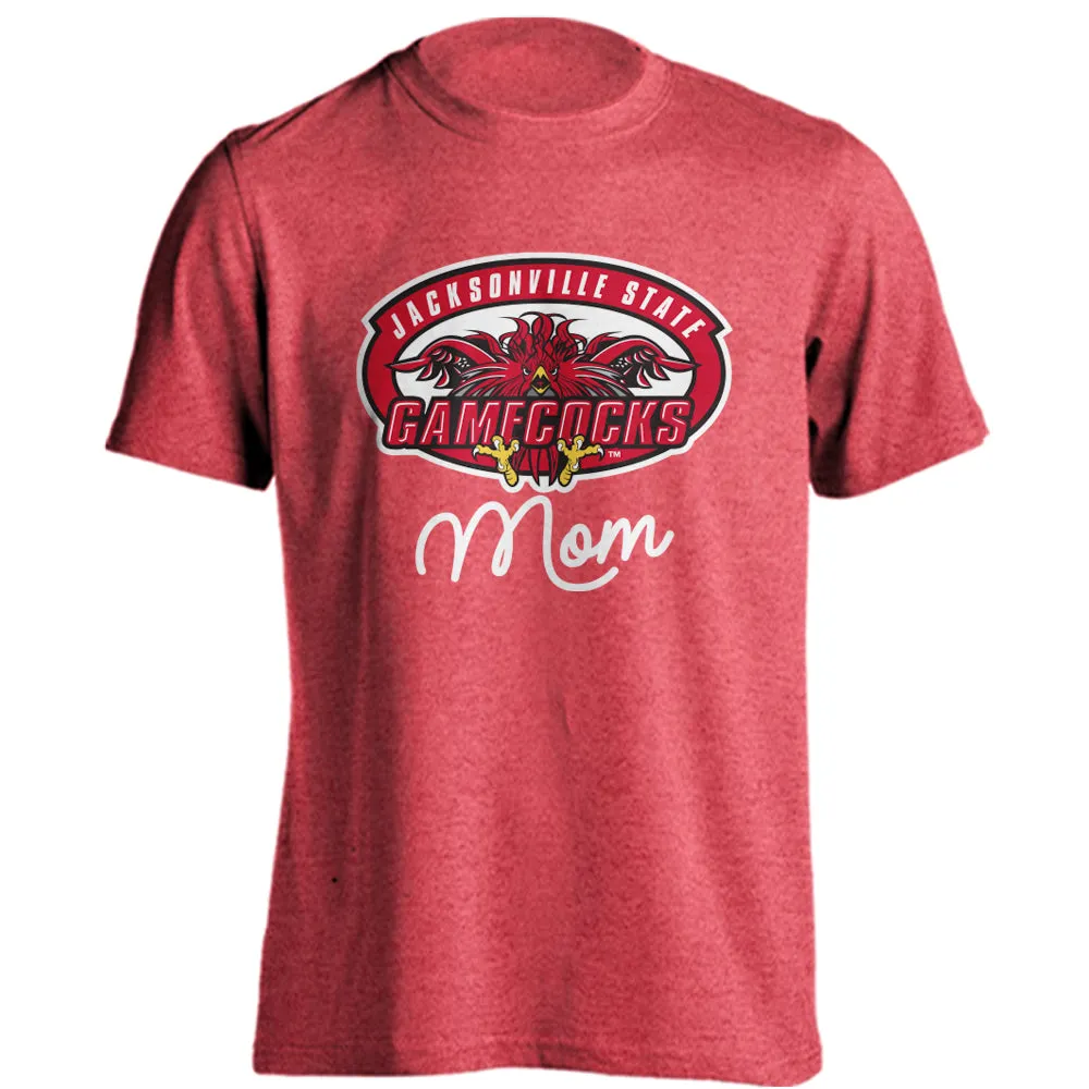 Jacksonville State University Gamecocks Mom Logo Short Sleeve Tee