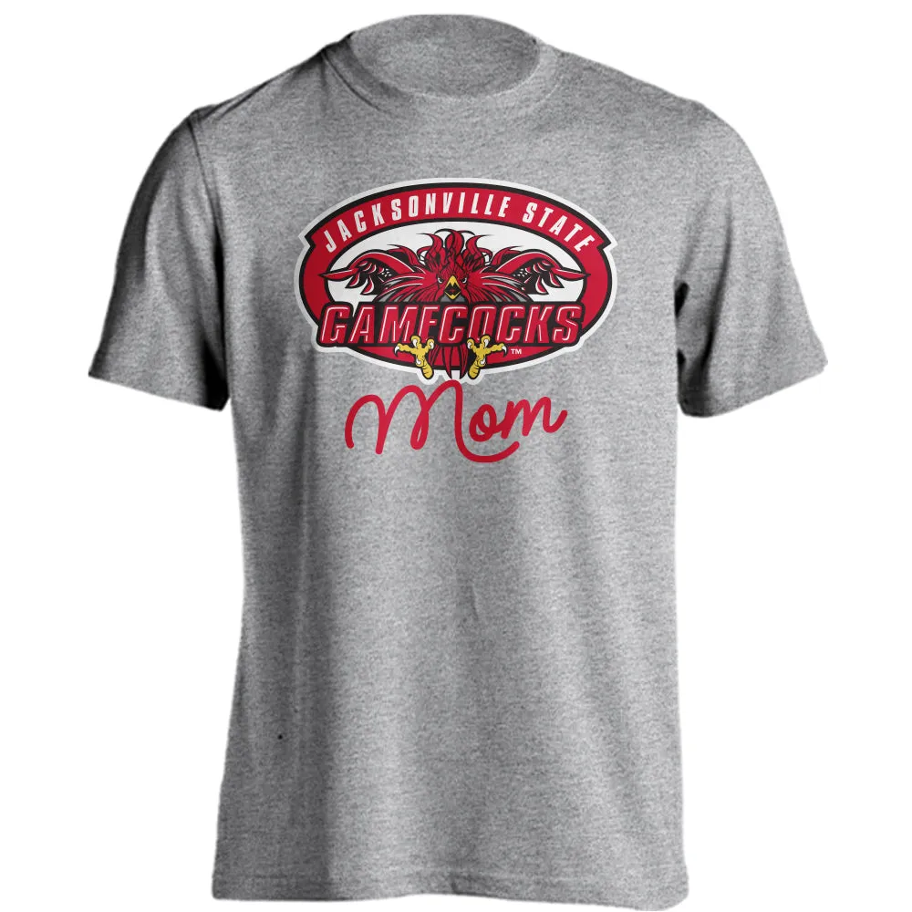 Jacksonville State University Gamecocks Mom Logo Short Sleeve Tee