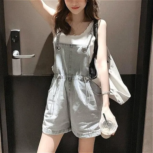 Loose Jeans Playsuit