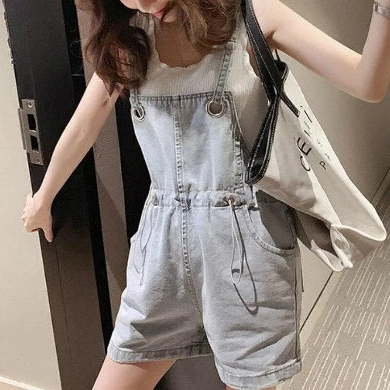 Loose Jeans Playsuit