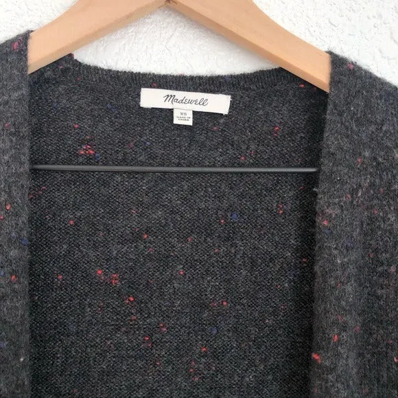 Madewell Black Specks Cardigan Sweater