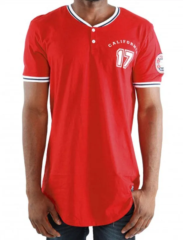Mantle Baseball T-Shirt in Red