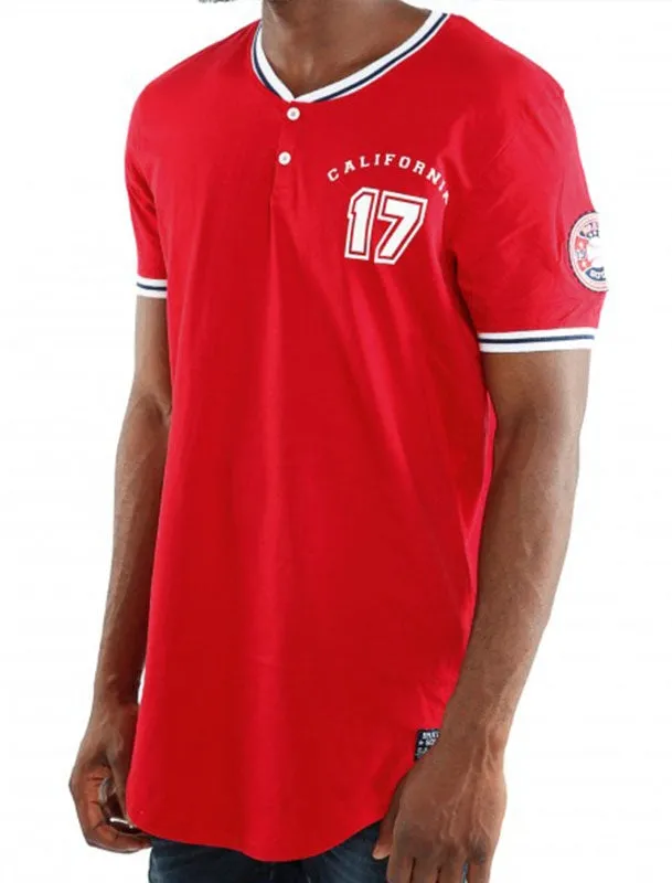 Mantle Baseball T-Shirt in Red