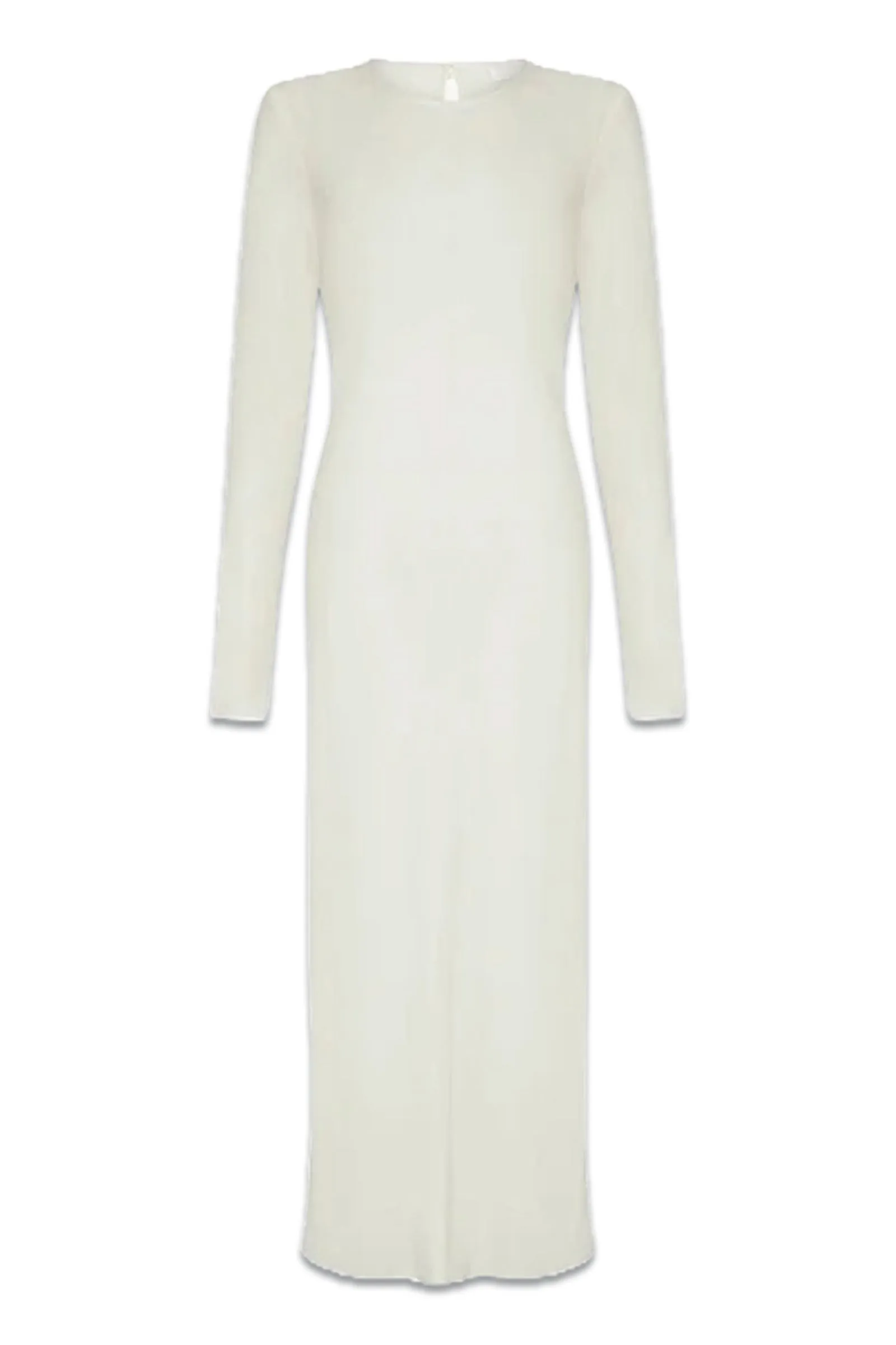 Mari Satin Midi Dress Ivory