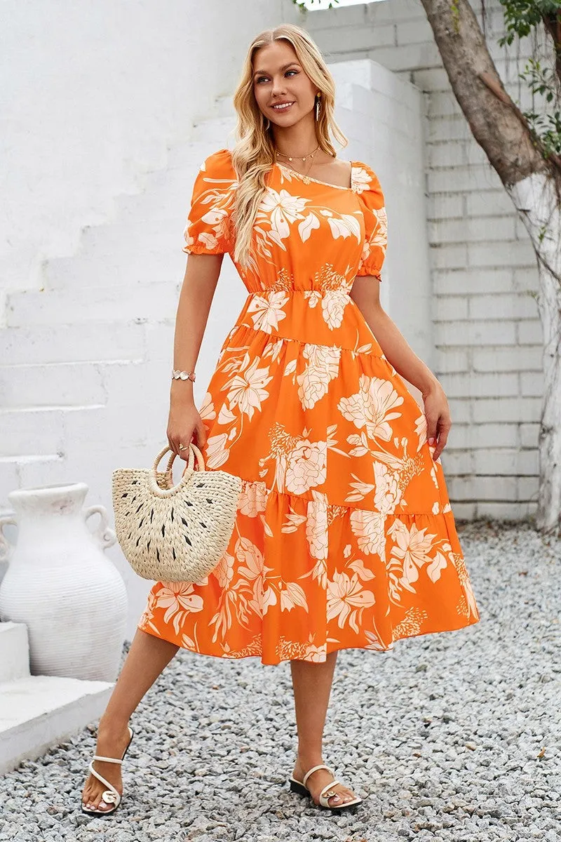 Melody Blossoms Tiered Dress