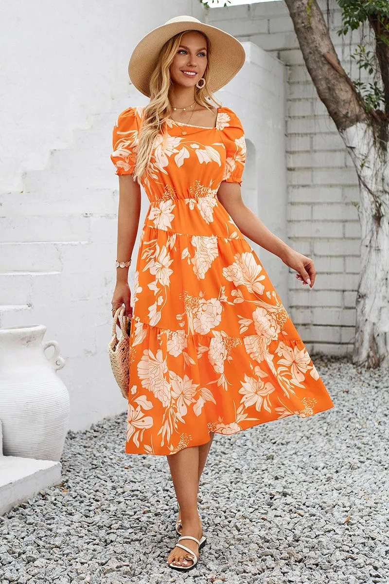 Melody Blossoms Tiered Dress