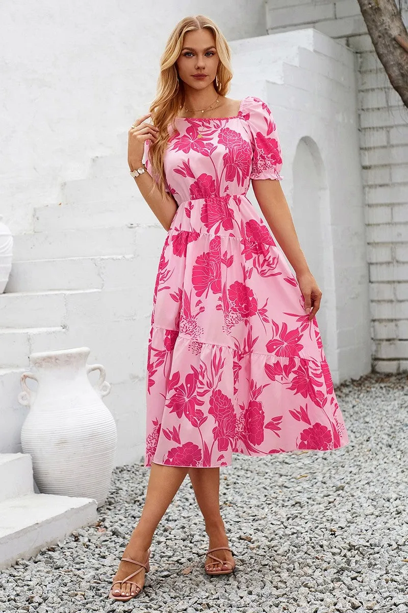 Melody Blossoms Tiered Dress