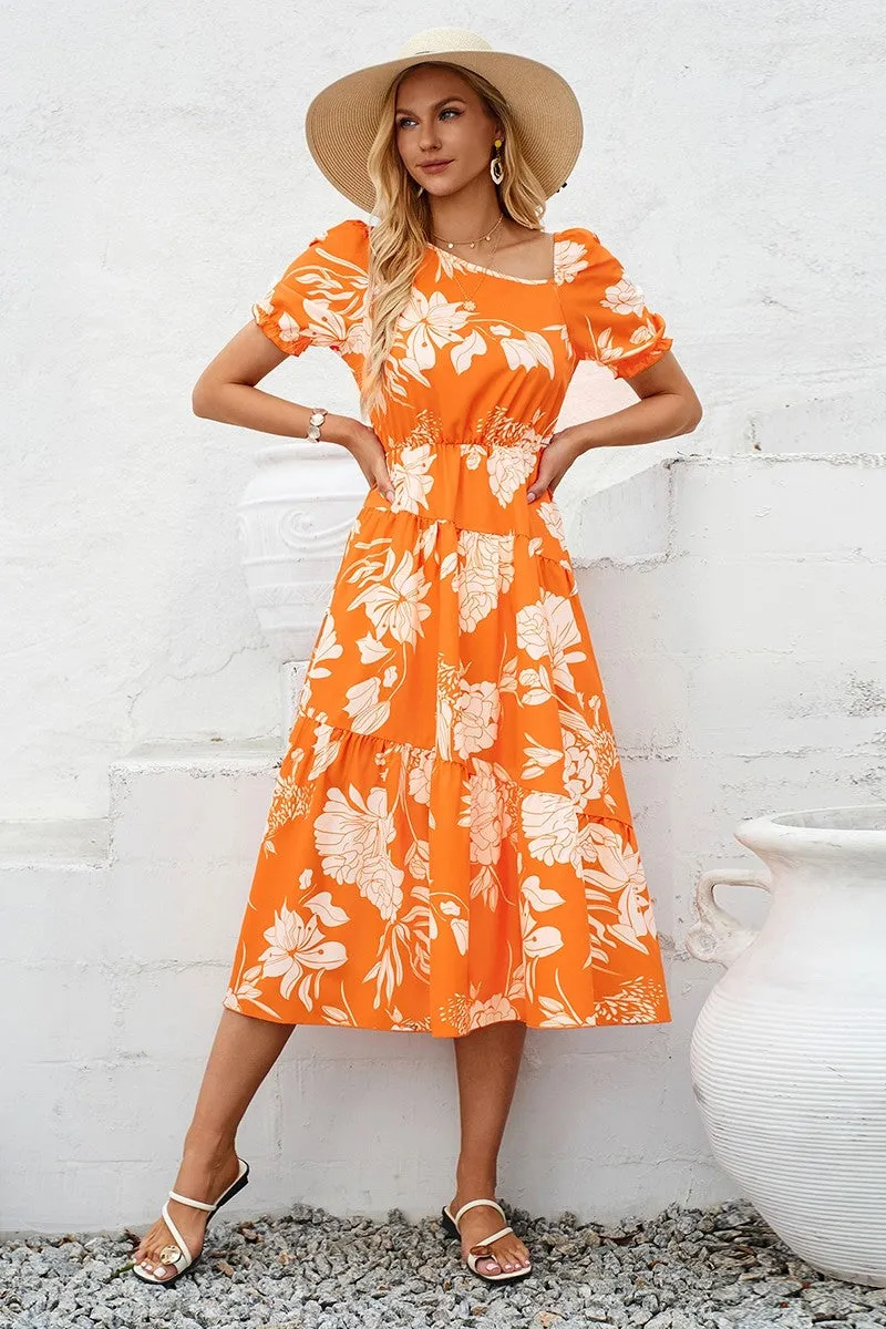Melody Blossoms Tiered Dress