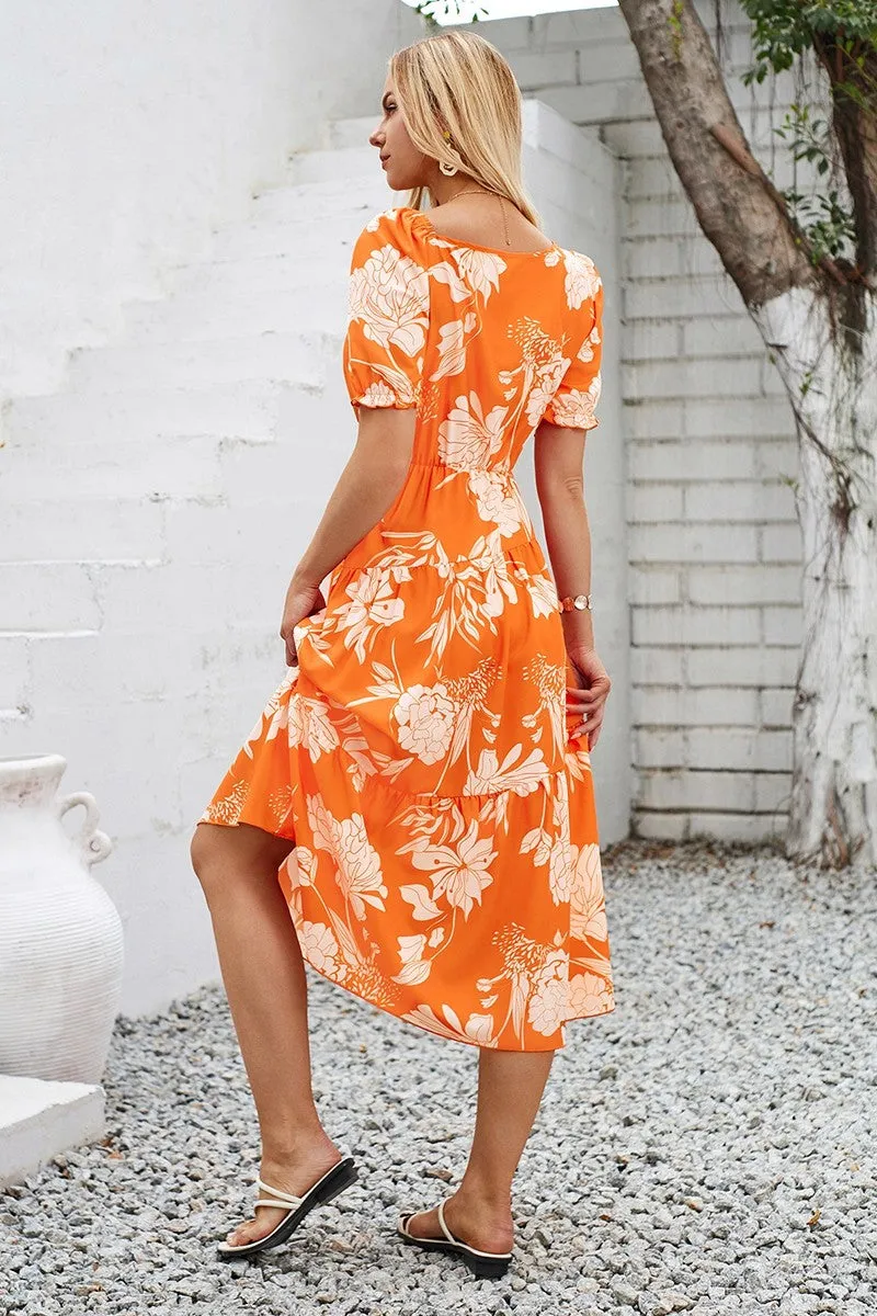 Melody Blossoms Tiered Dress