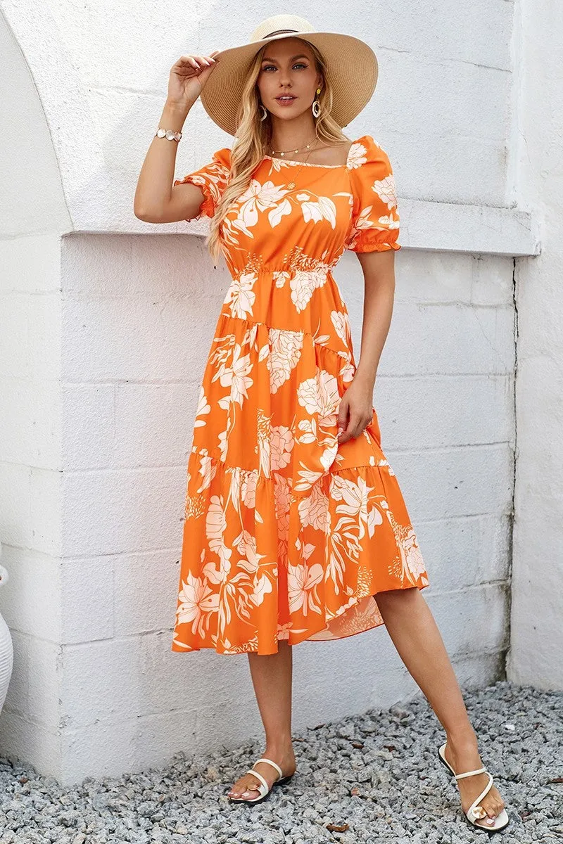 Melody Blossoms Tiered Dress