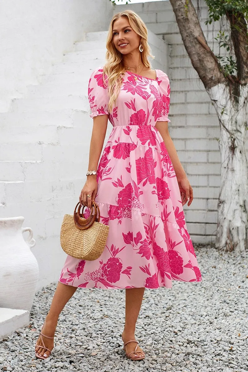 Melody Blossoms Tiered Dress