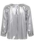 PART TWO MARICA SILVER METALLIC BLOUSE