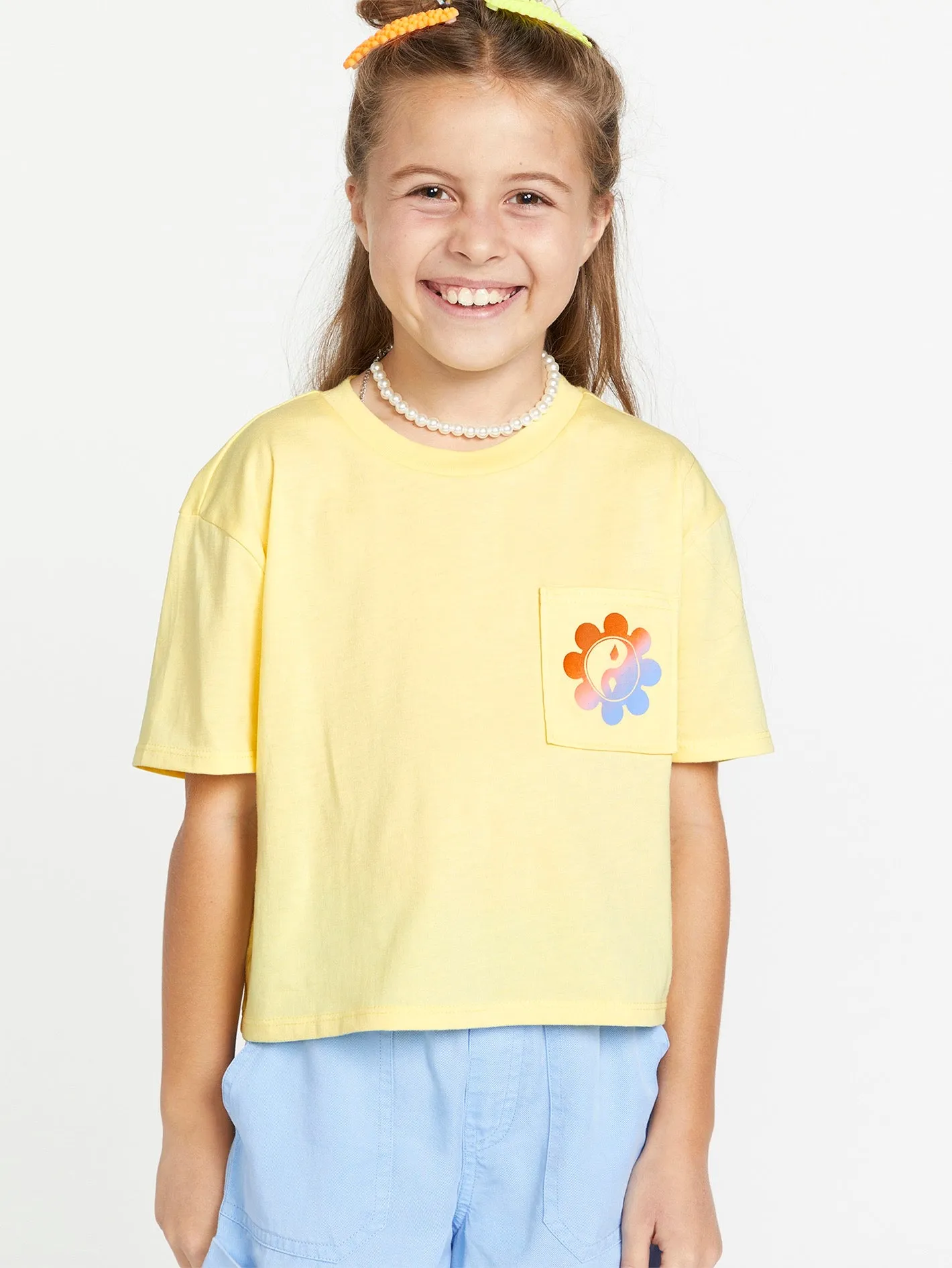 Pocket Dial Tee - Faded Lemon