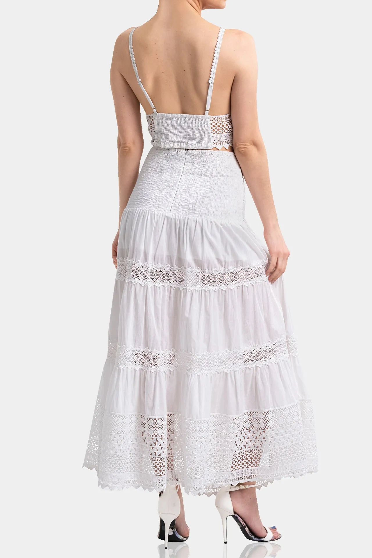 Popplin Cotton Long Skirt