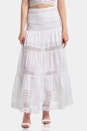 Popplin Cotton Long Skirt