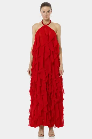 Red Long Party Dresses