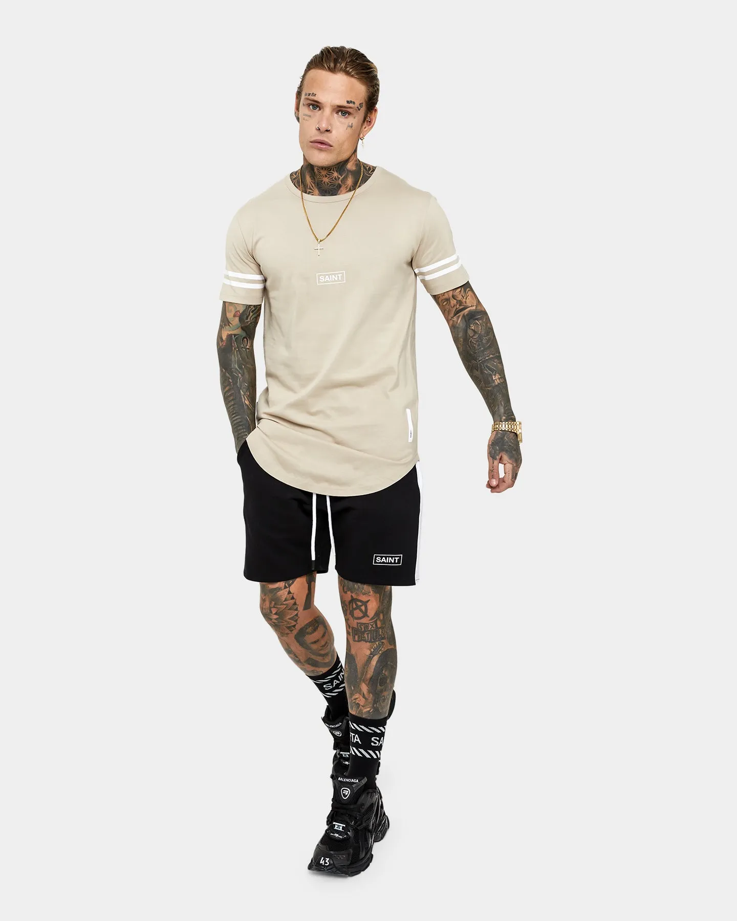 Saint Morta Minimal Sport El Duplo Short Sleeve T-Shirt Stone