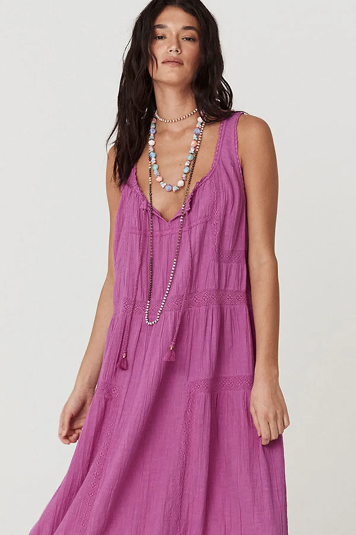Serendipity Lace Sundress in Orchid