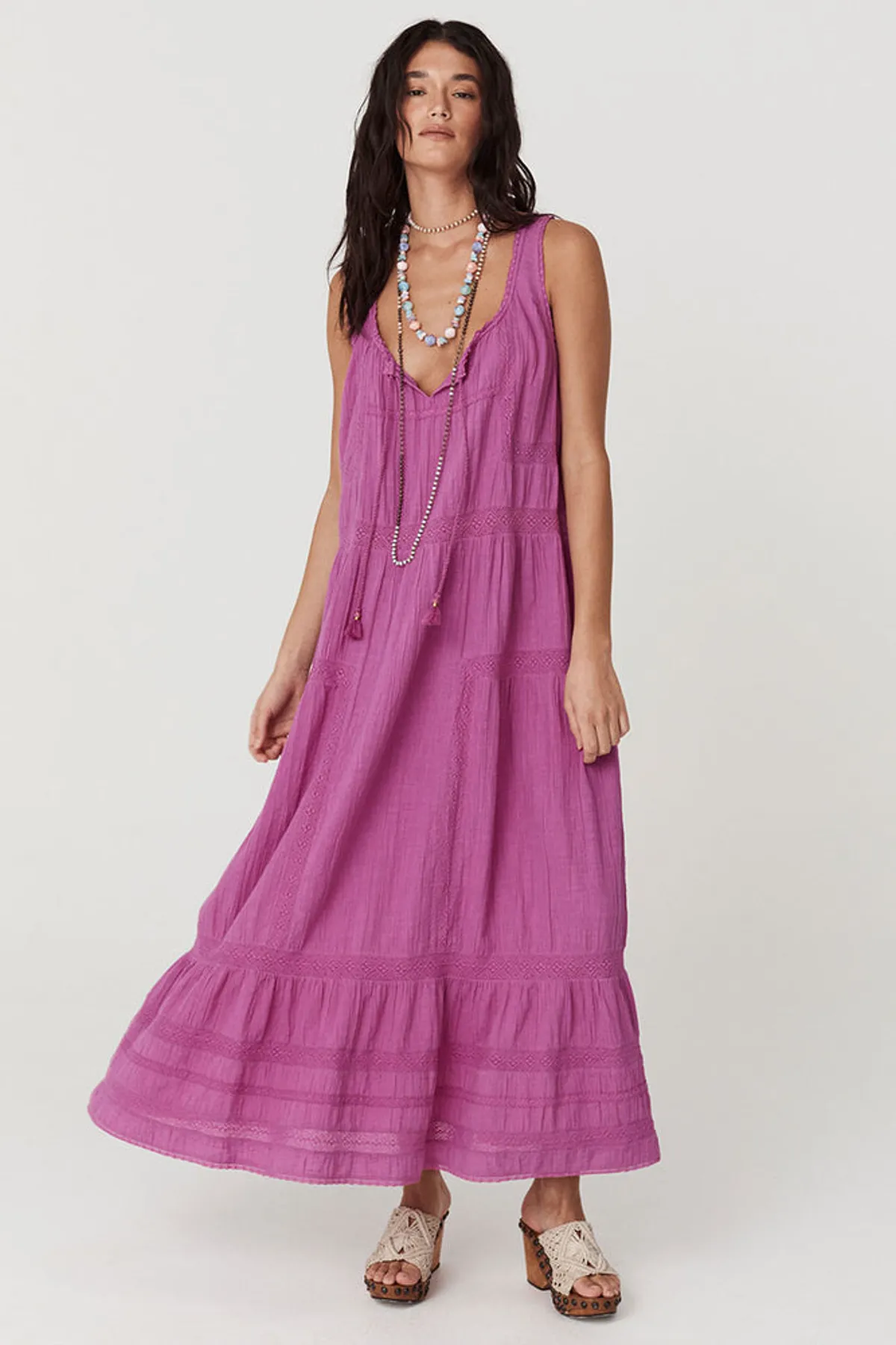 Serendipity Lace Sundress in Orchid