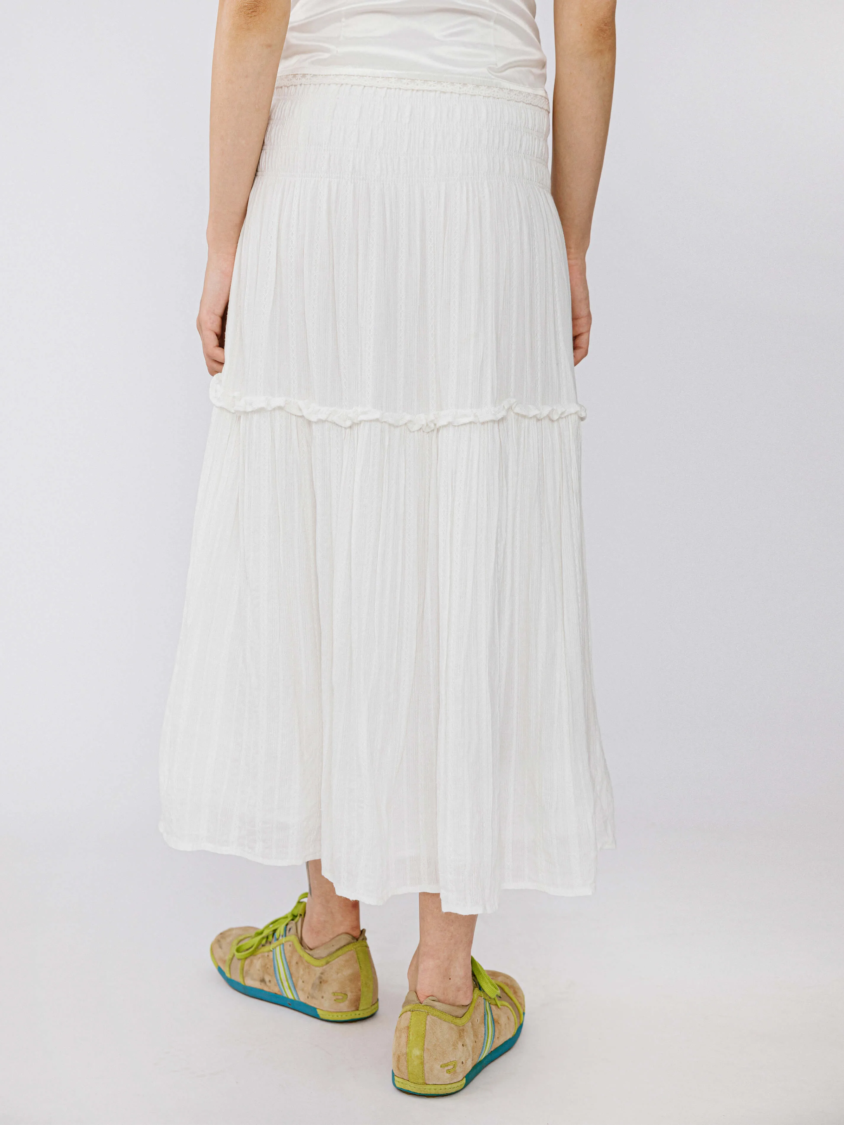 Single Tiered Smocked Midi Dress