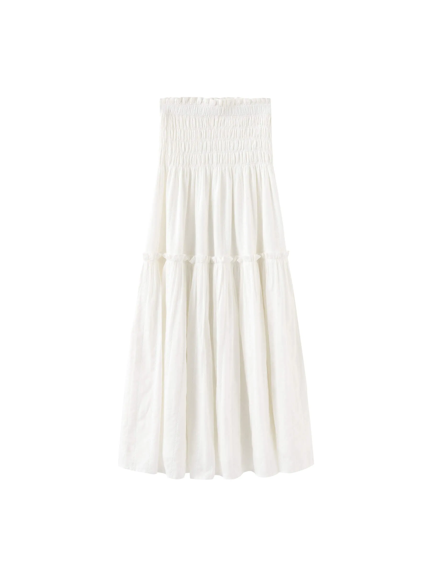 Single Tiered Smocked Midi Dress