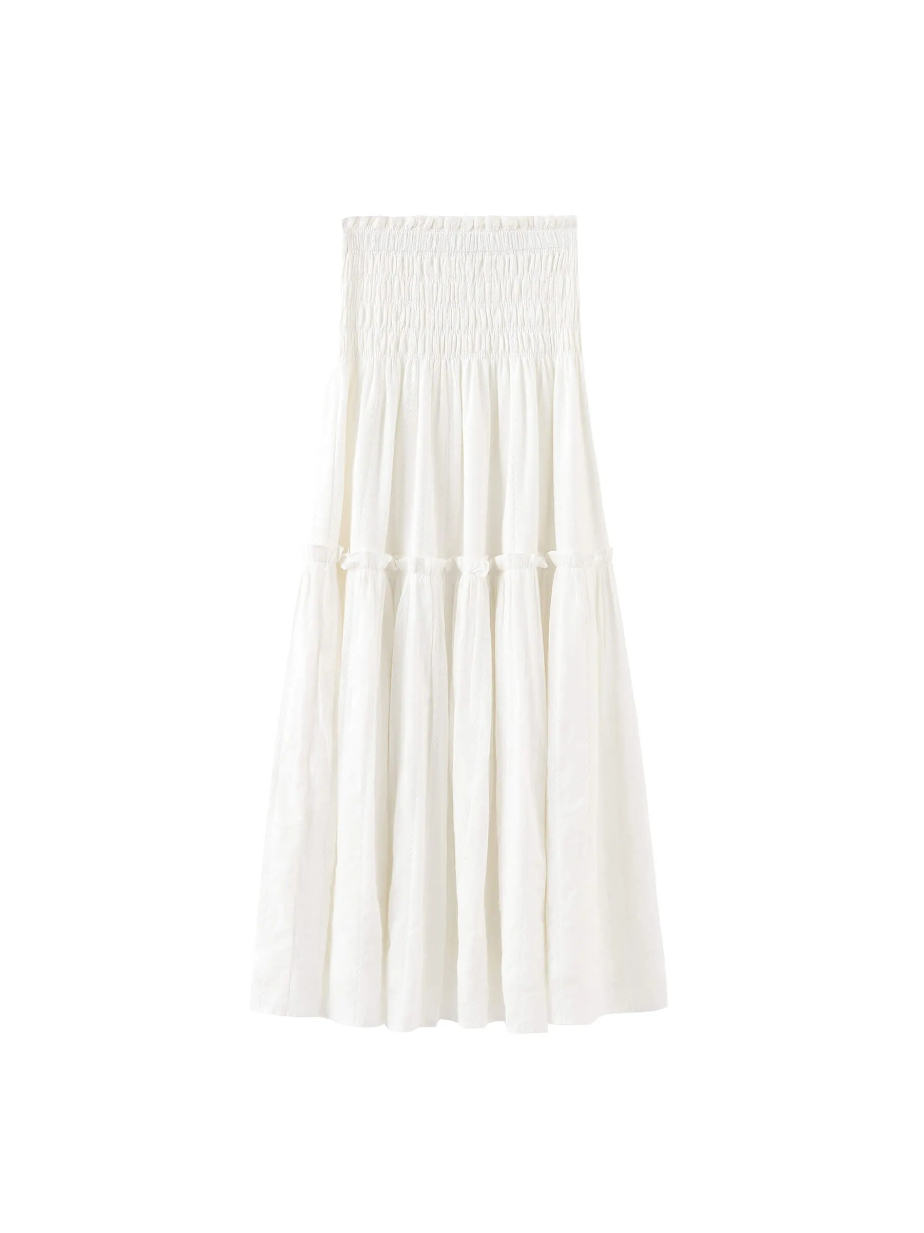Single Tiered Smocked Midi Dress