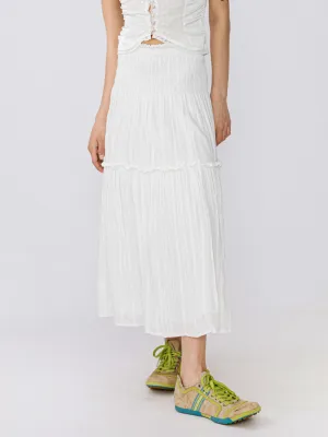Single Tiered Smocked Midi Dress