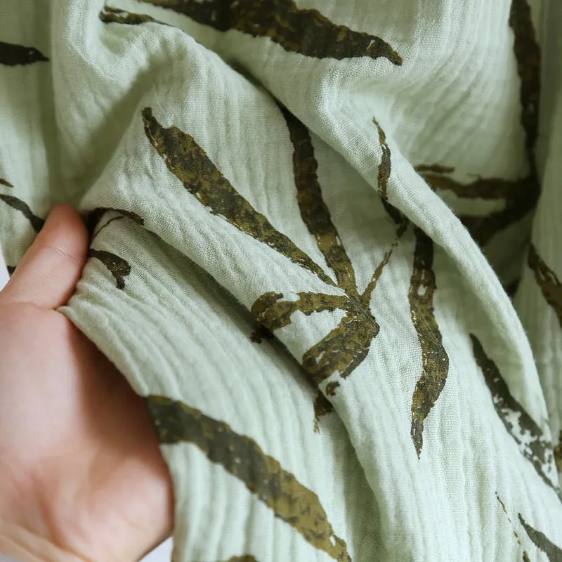 Soft Cotton Bamboo Leaf Print Set