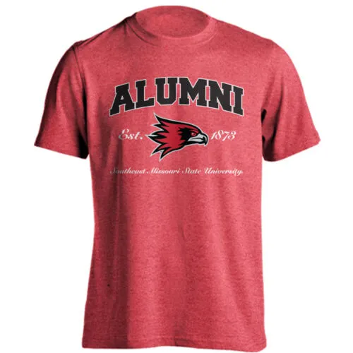 Southeast Missouri State University Redhawks Alumni Logo Short Sleeve Tee