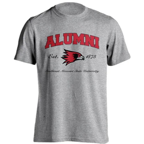 Southeast Missouri State University Redhawks Alumni Logo Short Sleeve Tee