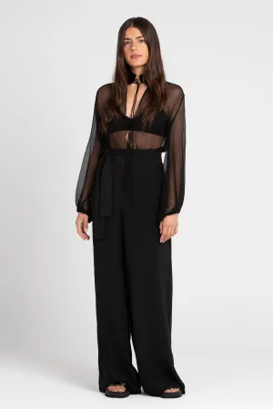 Taylor Silk Blouse Black