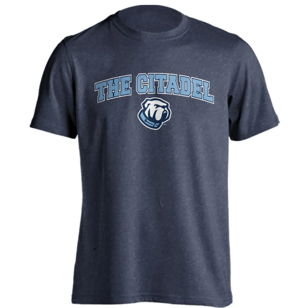 The Citadel Bulldogs Arched Text With Logo Short Sleeve T-Shirt